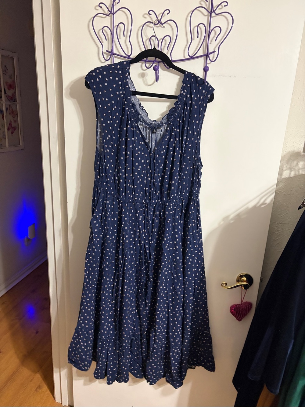 🥳 3 torrid Navy Star Print Almost Maxi Dress - Picture 15 of 15